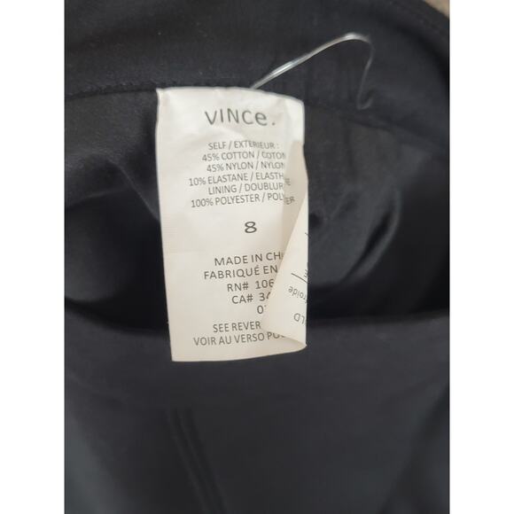 NWT VINCE Inverted Front Pleat Black Mini Skirt Preppy School‎ Girl Womens 8 - Picture 5 of 8